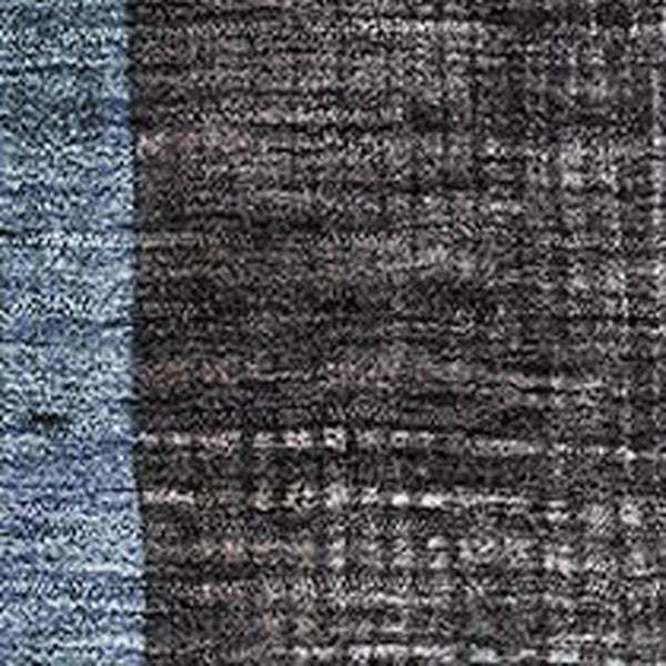 HomeRoots 5' X 8' Blue Gray & Silver Geometric Area Rug - Washable, UV Protected, Modern Style for Any Room 684794