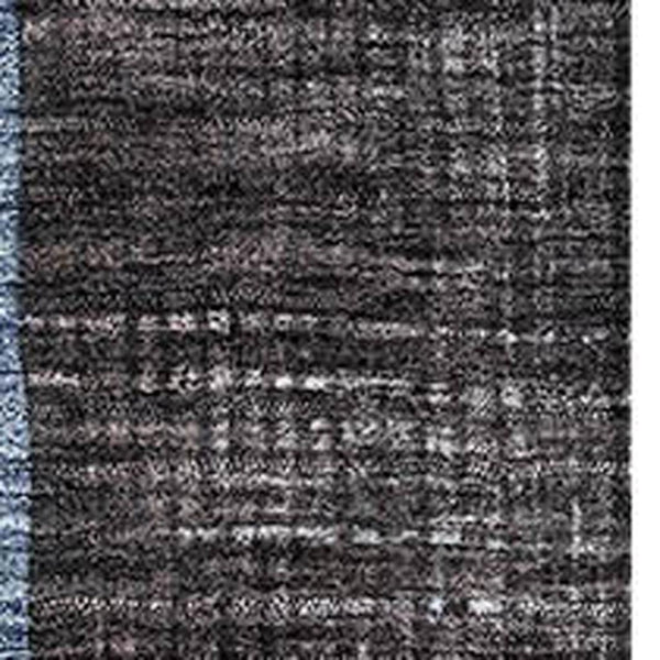 HomeRoots 9' X 12' Stylish Blue Gray & Silver Geometric Area Rug - Washable, UV Protected for Everyday Use 684797