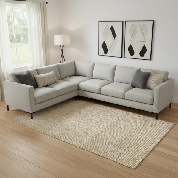 HomeRoots 8' X 10' Ivory Jute Handmade Area Rug - Durable, Low-Maintenance Floor Covering for Every Room 684853