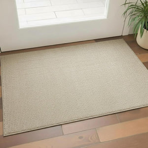 HomeRoots 3' X 5' Ivory Jute Handmade Area Rug - Stylish, Durable, and Textured Floor Covering for Modern Spaces 684858