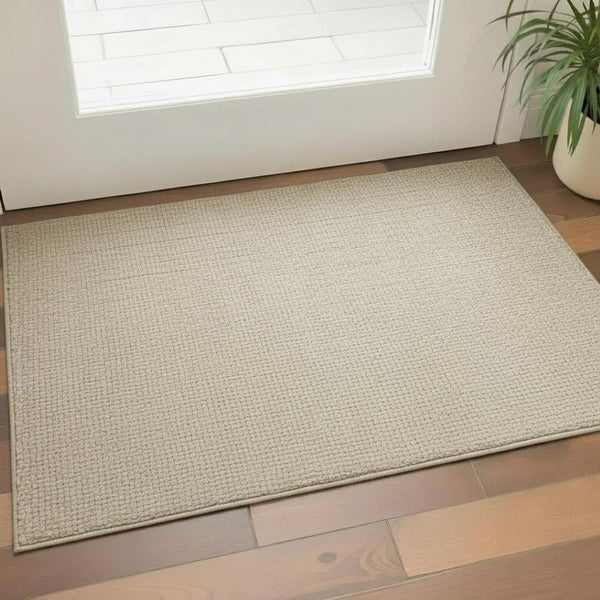 HomeRoots 3' X 5' Ivory Jute Handmade Area Rug - Stylish, Durable, and Textured Floor Covering for Modern Spaces 684858