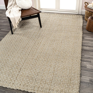HomeRoots 3' X 5' Ivory Jute Handmade Area Rug - Stylish, Durable, and Textured Floor Covering for Modern Spaces 684858