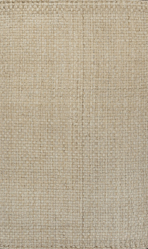HomeRoots 5' X 8' Ivory Jute Handmade Area Rug - Durable, Eco-Friendly, and Versatile Decor for Your Home Space 684860