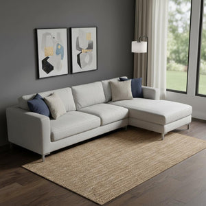 Handwoven Natural Jute Area Rug Eco Friendly Organic Texture for Modern Living Spaces