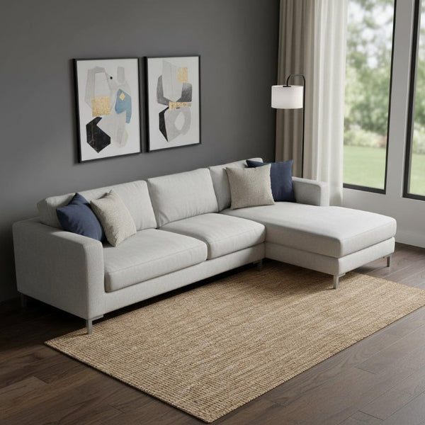 Handwoven Natural Jute Area Rug Eco Friendly Organic Texture for Modern Living Spaces