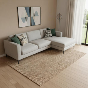HomeRoots 12' X 18' Natural Jute Handmade Area Rug - Eco-Friendly, Textured Elegance for Large Living Spaces 684865