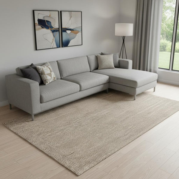 HomeRoots 10' Jute Handmade Area Rug - Luxurious Natural Fiber, Stylish Design for Living Rooms & Bedrooms 684868