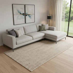 HomeRoots 9' x 12' Jute Handmade Area Rug - Durable, Stylish, and Easy-Care Natural Fiber for Cozy Spaces 684873