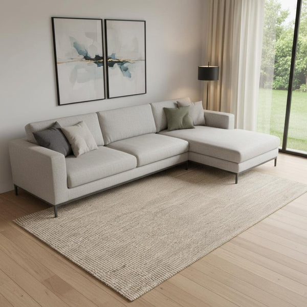 HomeRoots 9' x 12' Jute Handmade Area Rug - Durable, Stylish, and Easy-Care Natural Fiber for Cozy Spaces 684873