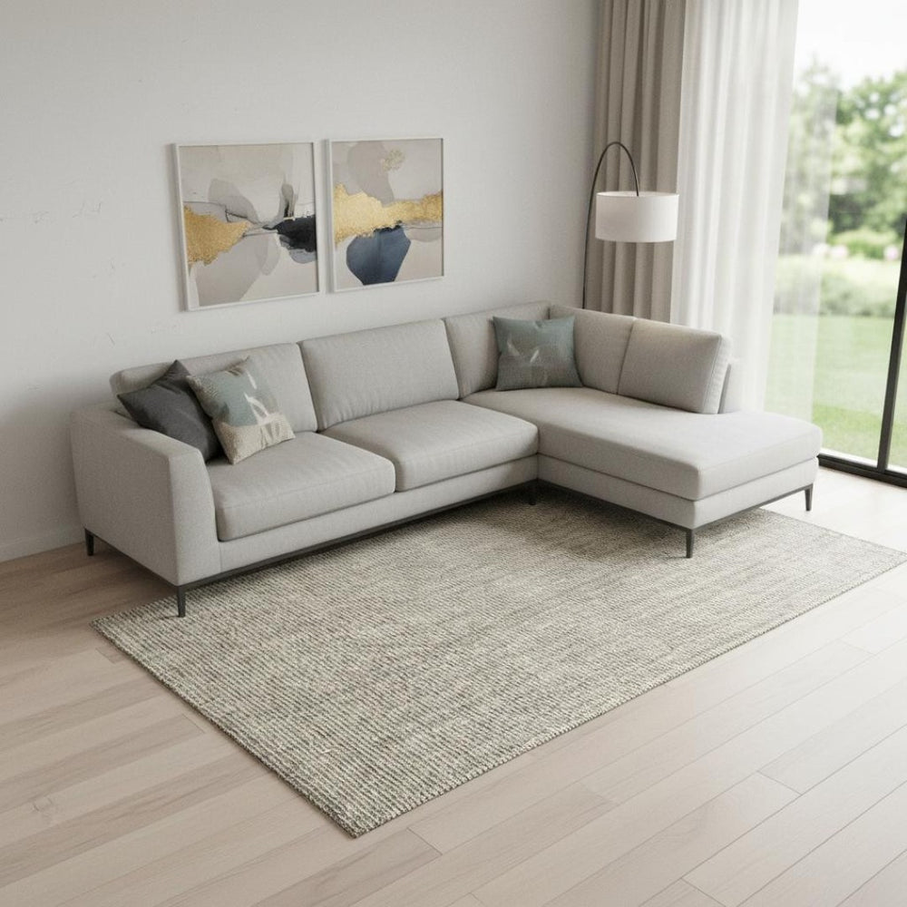 HomeRoots 12' X 15' Gray Jute Area Rug – Handmade, Durable, Stylish Accent for Living & Dining Spaces 684876