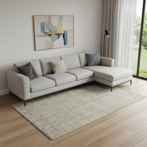 HomeRoots 6' x 9' Gray Jute Handmade Area Rug – Eco-Friendly, Durable, and Stylish for Any Modern or Rustic Space 684878
