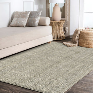 HomeRoots 6' x 9' Gray Jute Handmade Area Rug – Eco-Friendly, Durable, and Stylish for Any Modern or Rustic Space 684878