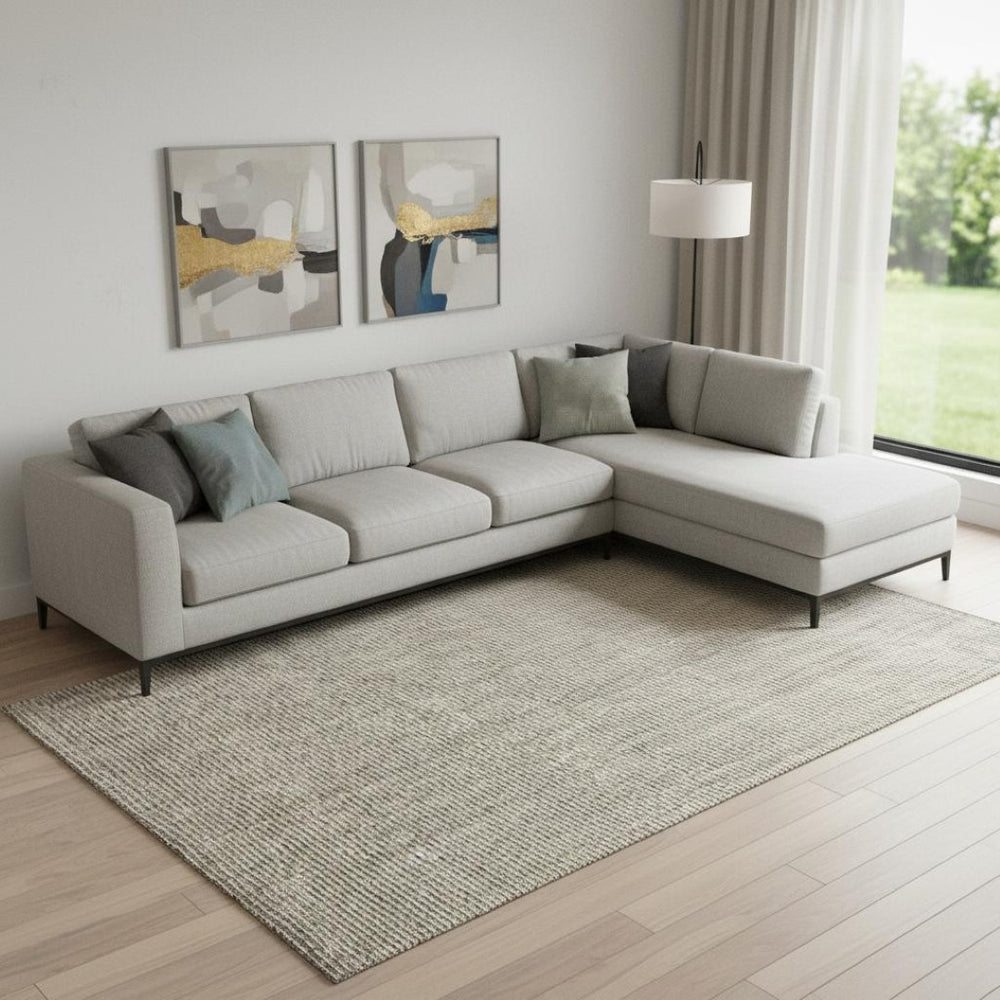 HomeRoots 9' X 12' Gray Jute Handmade Area Rug - Eco-Friendly, Versatile Design for Cozy, Elegant Spaces 684879