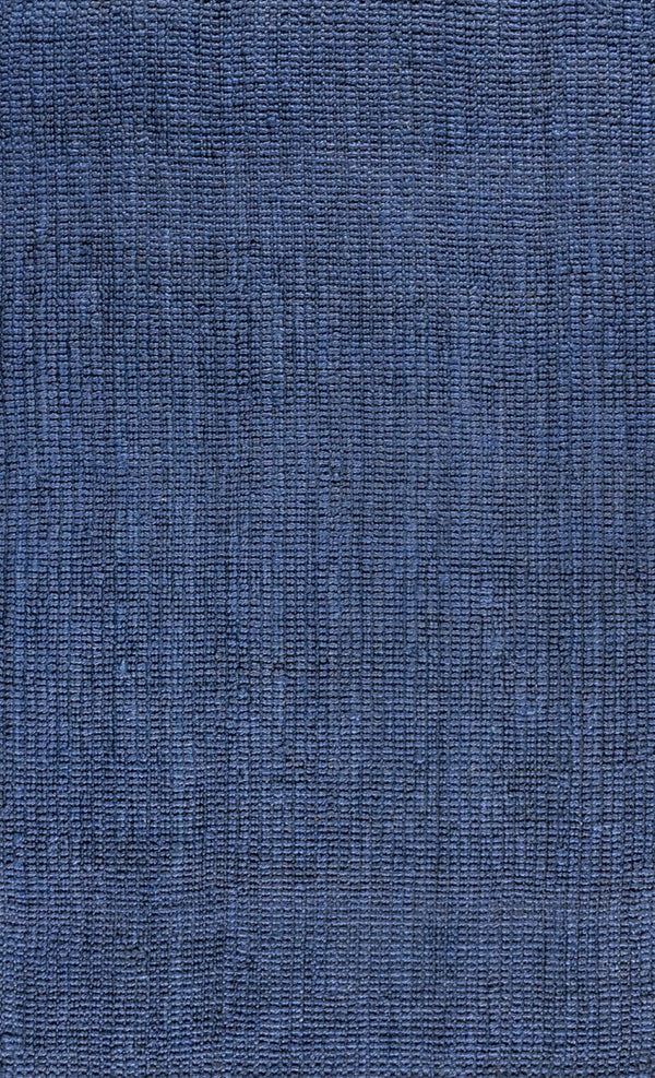 HomeRoots 10' Navy Blue Jute Handmade Area Rug - Durable, Textured, and Stylish for Modern Living Spaces 684880