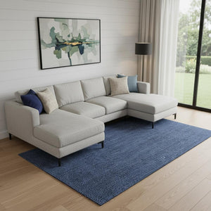 HomeRoots 10' Navy Blue Jute Handmade Area Rug - Eco-Friendly, Durable, and Stylish for Living Spaces & Offices 684881