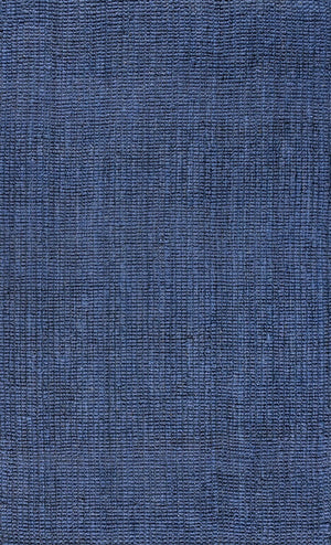 HomeRoots 10' Navy Blue Jute Handmade Area Rug - Eco-Friendly, Durable, and Stylish for Living Spaces & Offices 684881