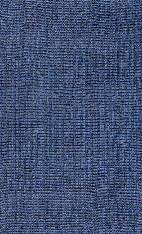 HomeRoots 12' Navy Blue Jute Handmade Area Rug - Eco-Friendly, Durable, Elegant Design for Large Spaces 684882