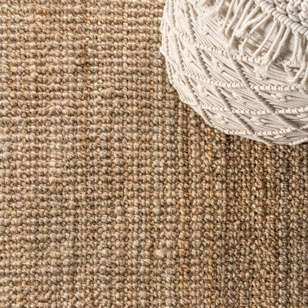 HomeRoots 12' X 15' Natural Jute Handmade Area Rug – Elegant Fringe, Eco-Friendly, Perfect for Any Decor Style 684888