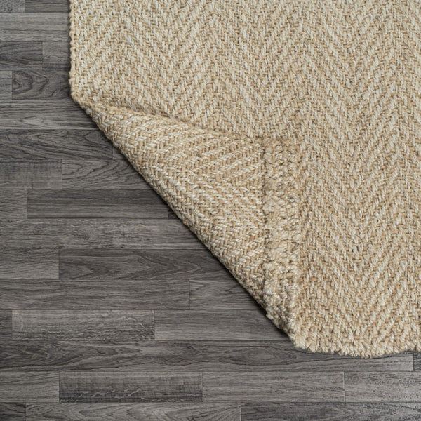 HomeRoots 8' Ivory Jute Handmade Runner Rug - Artisan-Made, Durable, and Stylish for Hallways & Entryways 684898