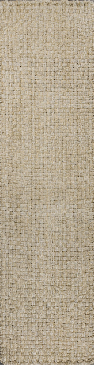 HomeRoots 8' Ivory Jute Handmade Runner Rug - Elegant Natural Texture for Hallways, Entryways & Kitchens 684899