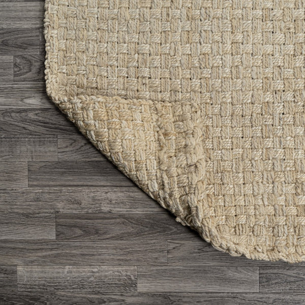 HomeRoots 8' Ivory Jute Handmade Runner Rug - Elegant Natural Texture for Hallways, Entryways & Kitchens 684899