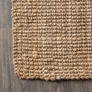 HomeRoots 14' Natural Jute Handmade Runner Rug - Elevate Your Hallways with Textured Elegance & Warmth! 684902