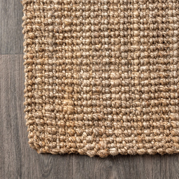 HomeRoots 14' Natural Jute Handmade Runner Rug - Elevate Your Hallways with Textured Elegance & Warmth! 684902