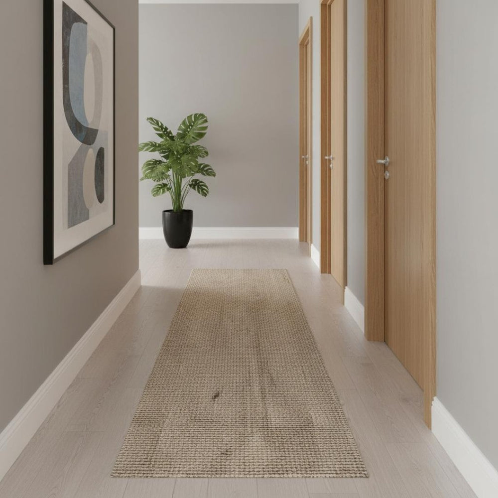 HomeRoots 12' Jute Handmade Runner Rug - Eco-Friendly, Durable, and Stylish for Hallways, Entryways & More! 684907