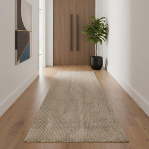 HomeRoots 14' Jute Handmade Runner Rug – Versatile Natural Accent for Hallways, Kitchens, Entryways, & More! 684908