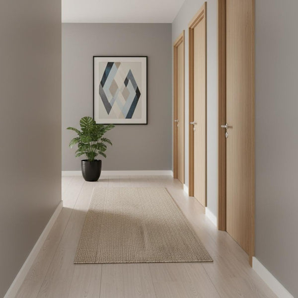 HomeRoots 16' Jute Handmade Runner Rug - Stylish Natural Fiber for Hallways, Entryways & Modern Decor 684909