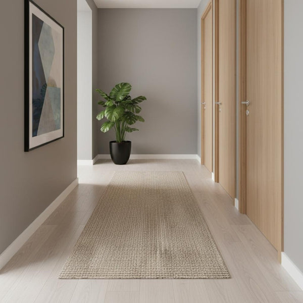 HomeRoots 20' Jute Handmade Runner Rug - Eco-Friendly, Textured Floor Accent for Hallways & Entryways, Easy Care 684911