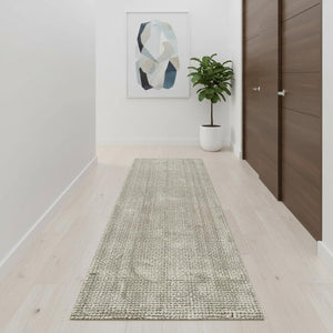 HomeRoots 12' Gray Jute Handmade Runner Rug - Durable, Elegant, and Versatile Accent for Hallways & Entryways 684913