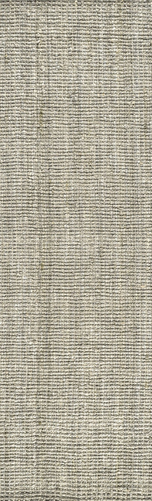 HomeRoots 14' Gray Jute Handmade Runner Rug - Eco-Friendly, Textured, Durable Design for Hallways & Entryways 684914
