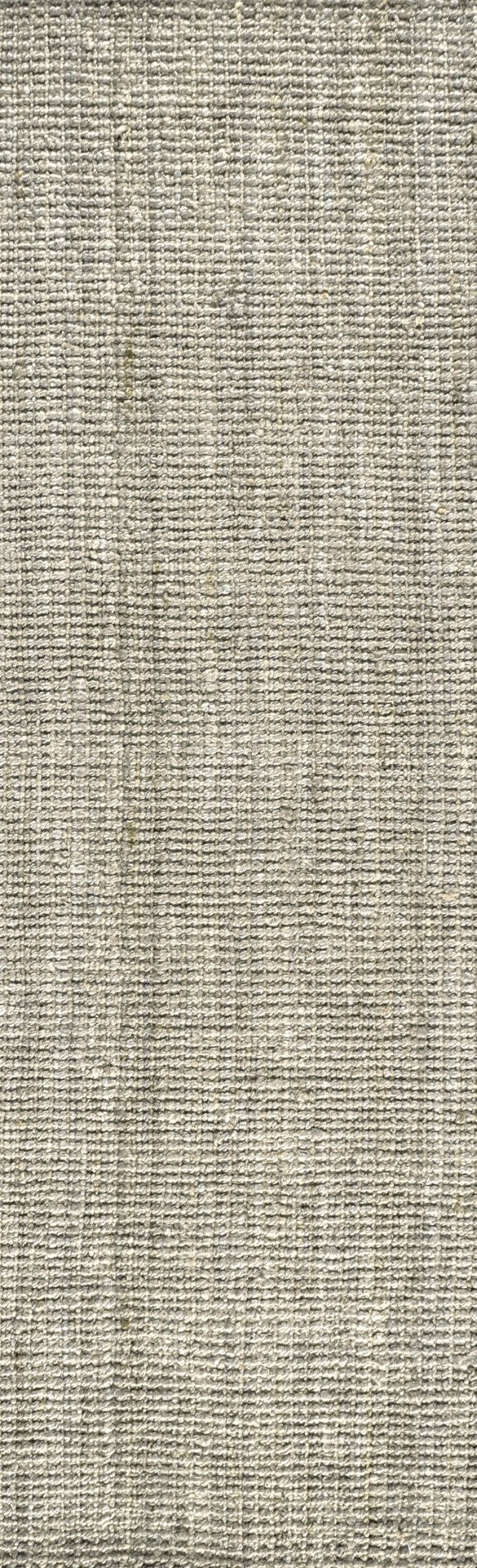 HomeRoots 14' Gray Jute Handmade Runner Rug - Eco-Friendly, Textured, Durable Design for Hallways & Entryways 684914