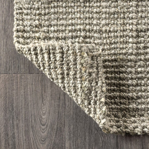HomeRoots 14' Gray Jute Handmade Runner Rug - Eco-Friendly, Textured, Durable Design for Hallways & Entryways 684914