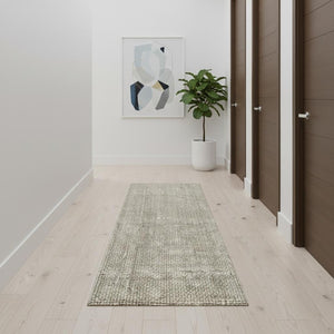HomeRoots 14' Gray Jute Handmade Runner Rug - Eco-Friendly, Textured, Durable Design for Hallways & Entryways 684914