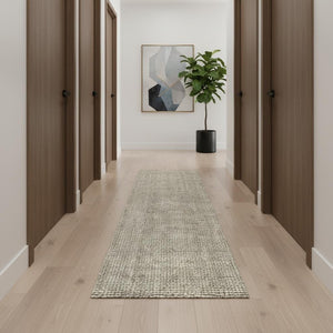 HomeRoots 18' Gray Jute Handmade Runner Rug – Durable, Textured Elegance for Hallways, Kitchens & Mudrooms 684916