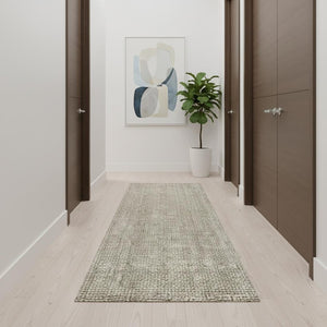 HomeRoots 20' Gray Jute Runner Rug - Handmade Natural Fiber, Durable & Stylish for Hallways and Tight Spaces 684917