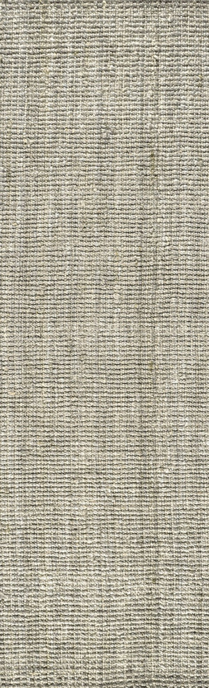 HomeRoots 20' Gray Jute Runner Rug - Handmade Natural Fiber, Durable & Stylish for Hallways and Tight Spaces 684917