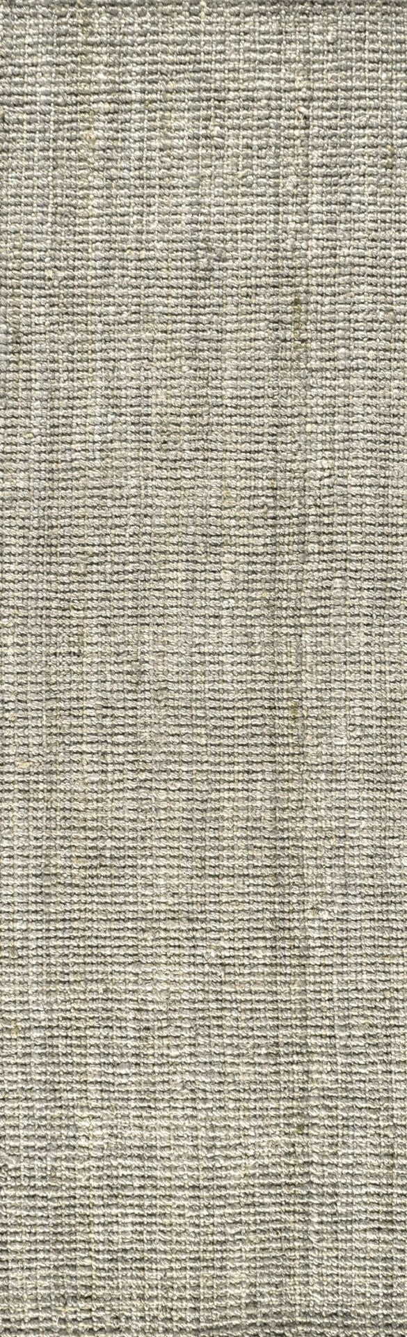 HomeRoots 20' Gray Jute Runner Rug - Handmade Natural Fiber, Durable & Stylish for Hallways and Tight Spaces 684917
