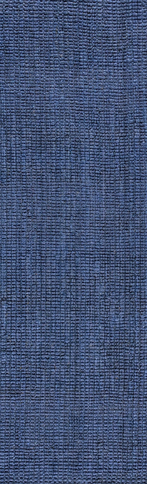 HomeRoots 12' Navy Blue Jute Handmade Runner Rug – Eco-Friendly, Durable, and Stylish for Hallways & Entryways 684919