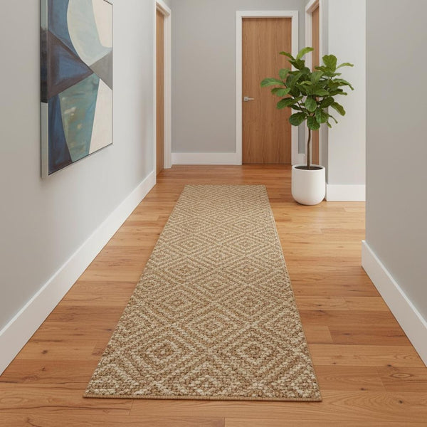 HomeRoots 10' Natural Jute Handmade Runner Rug - Versatile, Durable Design for Hallways, Entryways & More! 684924