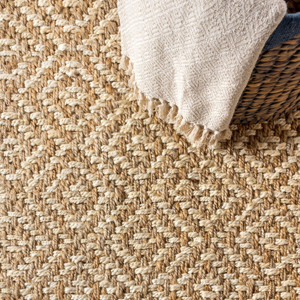 HomeRoots 10' Natural Jute Handmade Runner Rug - Versatile, Durable Design for Hallways, Entryways & More! 684924