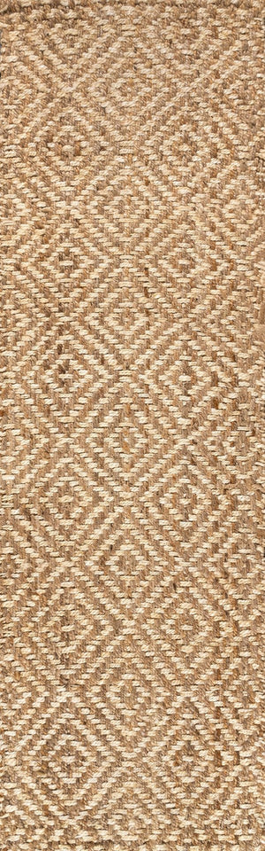 HomeRoots 12' Natural Jute Handmade Runner Rug - Eco-Friendly, Textured Accent for Hallways & Rustic Spaces 684925