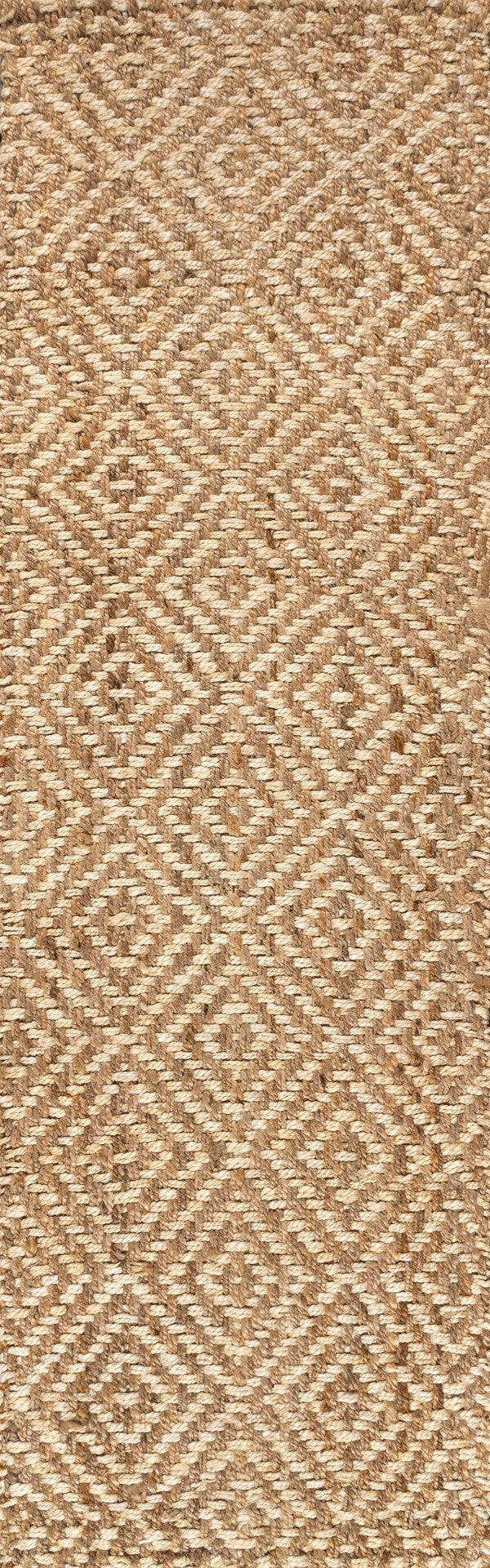 HomeRoots 12' Natural Jute Handmade Runner Rug - Eco-Friendly, Textured Accent for Hallways & Rustic Spaces 684925