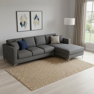 HomeRoots 9' X 12' Natural Jute Handmade Area Rug - Eco-Friendly, Durable, and Perfect for Any Living Space Decor 684927