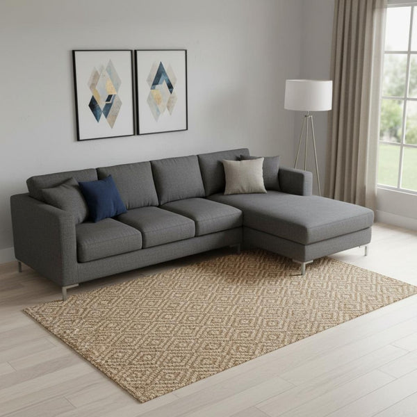 HomeRoots 9' X 12' Natural Jute Handmade Area Rug - Eco-Friendly, Durable, and Perfect for Any Living Space Decor 684927