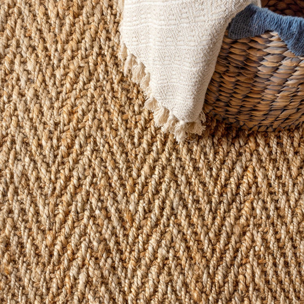HomeRoots 10' Natural Jute Handmade Runner Rug – Durable, Artisanal Design for Hallways & Entryways, Eco-Friendly 684928