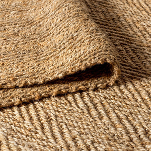 HomeRoots 10' Natural Jute Handmade Runner Rug – Durable, Artisanal Design for Hallways & Entryways, Eco-Friendly 684928