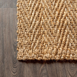 HomeRoots 10' Natural Jute Handmade Runner Rug – Durable, Artisanal Design for Hallways & Entryways, Eco-Friendly 684928